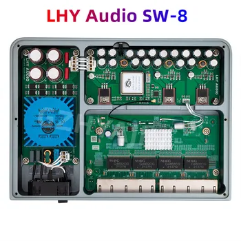 LHY Audio SW-8 Ethernet-коммутатор С Полным Линейным Источником питания постоянного Тока SC Cut OCXO Обновление Кварцевого генератора Постоянной температуры