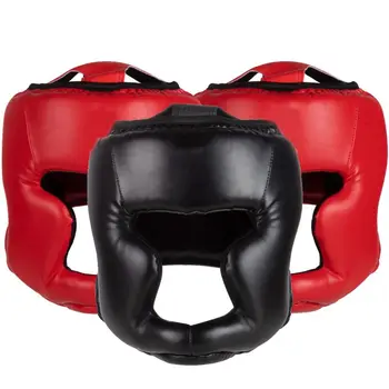 Полностью закрытый боксерский шлем, Утолщенная защита головы для тхэквондо, Регулируемое спортивное оборудование, Боксерское защитное снаряжение Для мужчин И Женщин