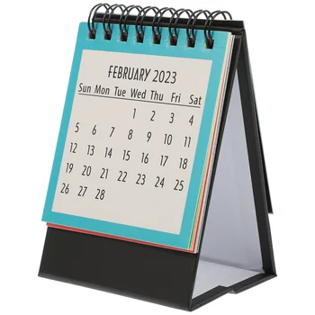 Маленький настольный календарь с английской печатью, Настольный календарь на 2023 год, Настольный календарь, Декоративный Мини-календарь