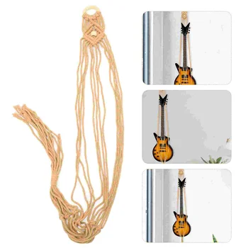 Вешалка для гитары в стиле макраме, Настенный держатель для гитары, вешалка для акустической и электрогитары