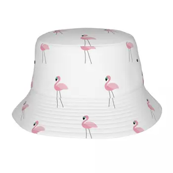Унисекс Боб Шляпа Фламинго Птица Животное Розовая Пляжная Шляпная Одежда Упаковываемая Уличная Рыболовная Кепка Boonie Hat Подарки На День Рождения