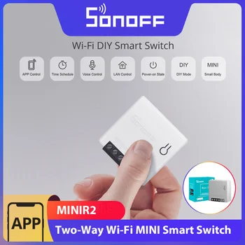 SONOFF MINI R2 Двухсторонний DIY WiFi Smart Switch Беспроводной Модуль Дистанционного Управления через приложение eWeLink Поддержка Alexa Google Home IFTTT