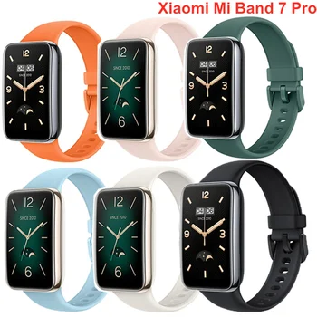 Ремешок Correa Для Xiaomi Mi Band 7 Pro Силиконовый Официальный Камуфляжный Браслет Браслет Smartwatch Bandje для Miband 7Pro Ремешок Для Часов