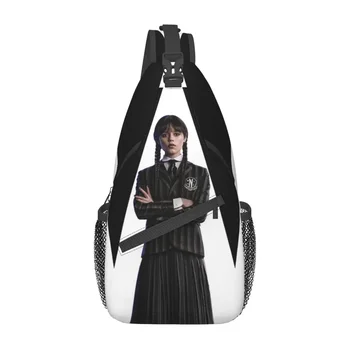 Поясная сумка Wednesday Addams для мужчин и женщин, повседневная поясная сумка через плечо из популярного фильма и телевидения для пеших прогулок, чехол для телефона и денег