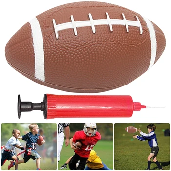 Мяч для регби для подростков, американский футбол, противоскользящие детские игрушки, футбольные мячи с надувом, маленький мяч для регби для детей, студентов
