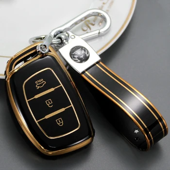 Чехол для Дистанционного Ключа Автомобиля TPU Car Keycase Для Hyundai Solaris Mistra Avante ix35 ix25 2013 2014 2015 2016
