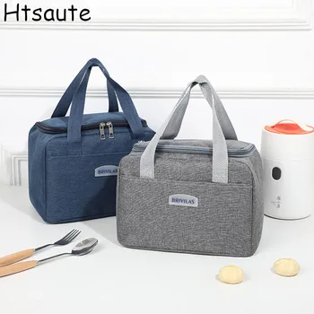 Переносная сумка для ланча Термоизолированный ланч-бокс Сумка-холодильник Водонепроницаемый рюкзак Bento Pouch Фирменные сумки для хранения продуктов питания