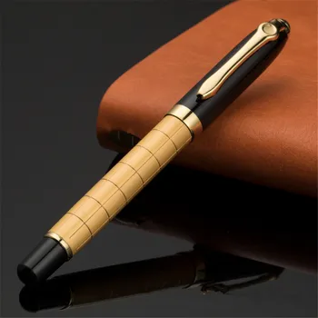 Роскошное качество 701 Golden line Бизнес-офисная ручка-роллер Новые шариковые ручки для школьников Письменные принадлежности