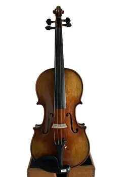 скрипка Stradi 4/4 Модель 1716, задняя часть из пламенеющего клена, еловый верх, ручная резьба K3196