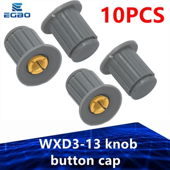 10ШТ черный колпачок кнопки WXD3-13 подходит для высококачественного поворота специальной ручки потенциометра WXD3-13-2W
