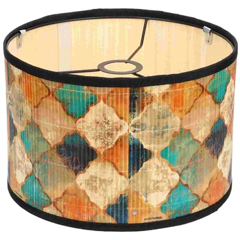 Бамбуковый абажур, Подвесная крышка лампы в европейском стиле, Металлические потолочные чехлы