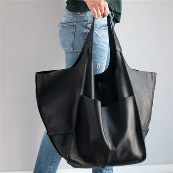 Ретро Большие кошельки для покупателей, повседневные мягкие женские сумки-тоут большой емкости, роскошная сумка через плечо из искусственной кожи