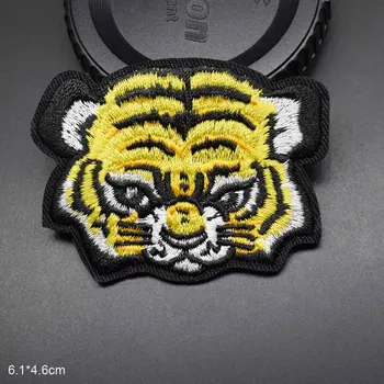 Детское животное Маленький тигр Железная нашивка на одежду Нашивка для одежды девочек мальчиков вышитая нашивка