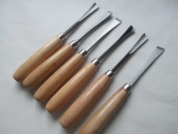 Fixmee 6шт Профессиональная резьба по дереву, воску, глине, ручной Инструмент для столяров, Нож, Набор долот