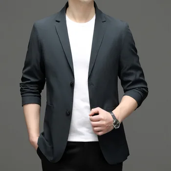 5066-2023 Мужской костюм весенний новый деловой профессиональный мужской пиджак повседневная корейская версия костюма