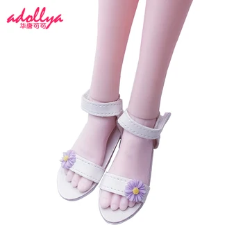 Аксессуары для кукол Adollya Обувь 7,5 см, сандалии в цветочек, обувь на высоком каблуке для кукол, игрушки для девочек, подходит для куклы 1/3 BJD