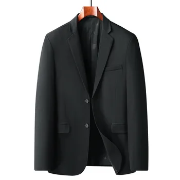 2746- R-Пиджак мужской костюм корейская версия повседневный черный маленький костюм
