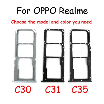 Для OPPO Realme C3 C30 C30S C31 C33 C35 Лоток для SIM-карты Слот Держатель Гнездо адаптера Запасные Части