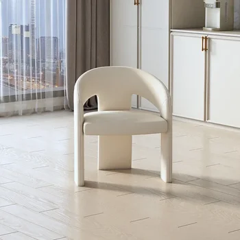 Винтажные удобные эргономичные обеденные стулья для белой гостиной, офисные обеденные стулья середины века