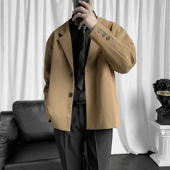 костюм 6122-2023, весенний новый деловой профессиональный мужской пиджак, повседневная корейская версия костюма