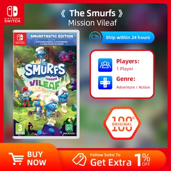 Предложения игр для Nintendo Switch - The Smurfs: Mission Vileaf - Игры с поддержкой физического картриджа для настольного телевизора в ручном режиме