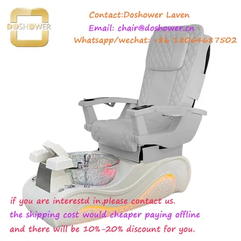 Элегантные белые педикюрные кресла класса люкс с многофункциональным педикюрным спа-креслом для кожаного чехла для педикюрного кресла