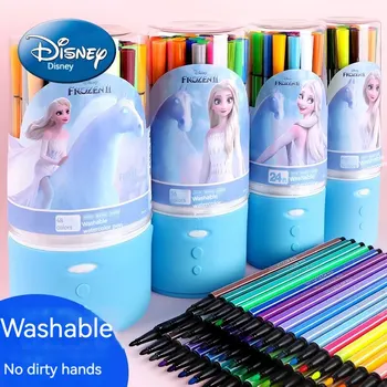 Disney Моющаяся Акварельная Ручка ДЕТСКИЕ Канцелярские Принадлежности Ученик Начальной школы Рисует Граффити Цветной Ручкой Подарок на День Защиты Детей