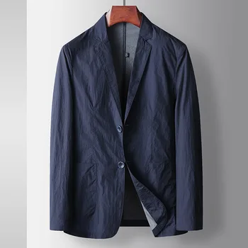 E1361-Мужской повседневный весенне-осенний костюм, мужское свободное пальто
