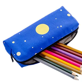 Школьный чехол для карандашей Большой емкости с рисунком звезды, чехол для карандашей, органайзер для канцелярских принадлежностей, школьная сумка, пенал на молнии, эстетичный для мальчиков