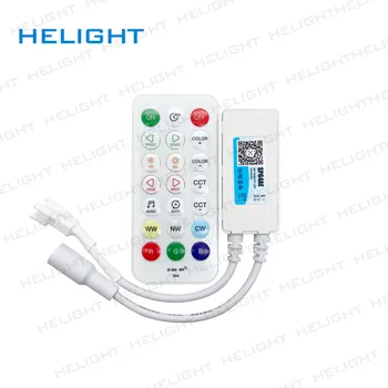 Светодиодный контроллер SP64AE Phantom RGBWCCT управляется с помощью пульта дистанционного управления 2.4G или мобильного приложения Bluetooth