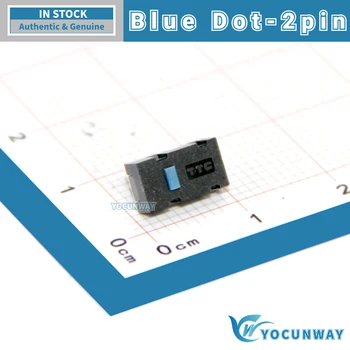 Новый аутентичный оригинальный микропереключатель TTC Blue Dot, 2 контакта, срок службы 8 миллионов, клавиша RIVAL 500, Боковая клавиша Rival600 точек на дюйм