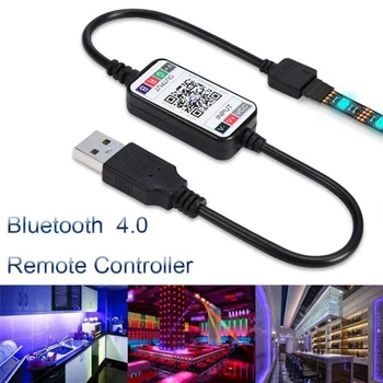 Горячая Мини беспроводная 5-24V система управления смартфоном RGB LED Strip Light Controller USB кабель 4.0 для RGB LED Strip