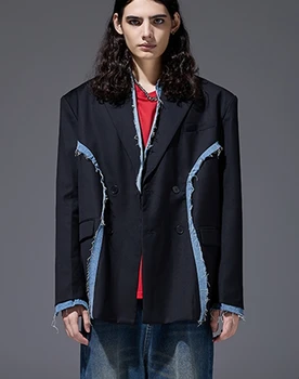 op0570 Модные мужские Пальто и куртки 2023 Взлетно-посадочной полосы Роскошный Европейский Дизайн стиль вечеринки мужская Одежда