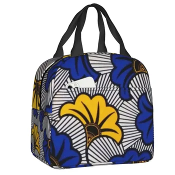 Изготовленная на Заказ сумка для ланча с геометрическим рисунком Анкары Для мужчин и женщин, Термоохладитель, Изолированные ланч-боксы для студенческих школьных ланчей