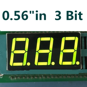 20ШТ 0,56-дюймовый Желто-зеленый 3-значный светодиодный Дисплейный модуль С общим анодным ПОГРУЖЕНИЕМ цифровой трубки 7-Сегментный 3-х Цифровой светодиодный Дисплей