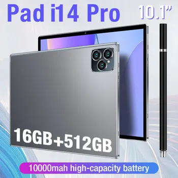 Глобальная версия Новый 5G Pad I14 PC 10,1-дюймовый Планшет с двойной картой Ipad Pro 4G Android 10000mAh Tablet HD Планшетный Компьютер