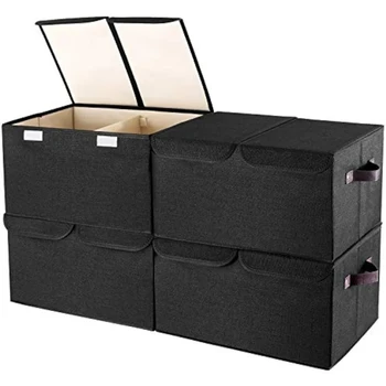 Коробка для хранения одежды с крышкой, коробка для домашних закусок, игрушек и разных мелочей, корзина для сортировки в машине MBSE1192