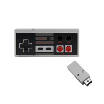 Контроллер беспроводного приемника с частотой 2,4 ГГц, USB-джойстик, геймпад для NES, игровые аксессуары для развлекательной системы Nintendo