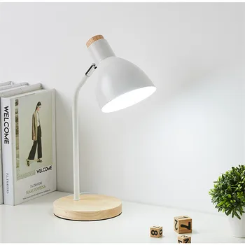 90-260 В ЕС, США Современная светодиодная настольная лампа для спальни, прикроватной тумбочки, гостиной E27, офиса, настольных ламп для чтения, кабинета, настольных ламп Nordic Настольные лампы