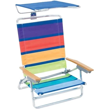 рекламные подарки Удобный многоцелевой походный стул для семейных поездок Открытый складной откидывающийся портативный пляжный стул
