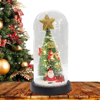 Рождественский снежный шар, светодиодные фонари, светящиеся украшения для Рождественской елки, настольные фонарики с подсветкой на батарейках для рождественского декора