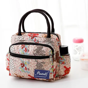 Новая женская сумка, холщовая сумка, утолщенная сумка для бенто, сумка для мамы, маленькая тканевая сумка для переноски, сумка для мамы, сумка для ланча