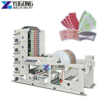 YG 4-цветная пластиковая пленка, рулон к рулону, флексографская машина для печати этикеток, принтер для флексографской печати