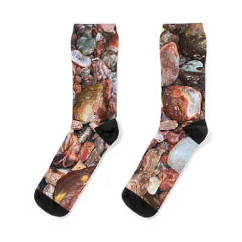 Носки Agate Lake Superior, спортивные чулки crazy, мужские носки с цветочным рисунком, женские