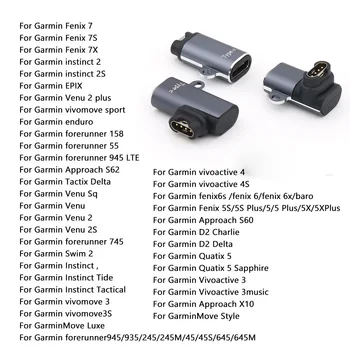 Преобразователь Зарядного Устройства Type-C/8 Pin/Micro USB для Портативного Зарядного Устройства Garmin Fenix 5 /5S/5X с Отверстием для Шнура