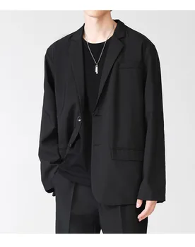 C1383-Весенний мужской пиджак, новая повседневная корейская версия модной облегающей куртки skid jacket