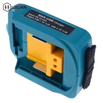 USB-адаптер зарядного устройства, преобразователь заряда для Makita ADP05 Литиевой батареи 12 В-22 В, USB-адаптер зарядного устройства