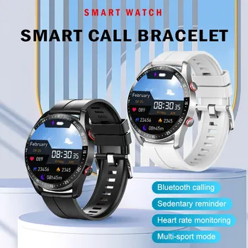 Смарт-часы Bluetooth Call Ecg Ppg С сенсорным экраном, напоминание информации о погоде, спортивный режим с несколькими голосами, Смарт-браслет