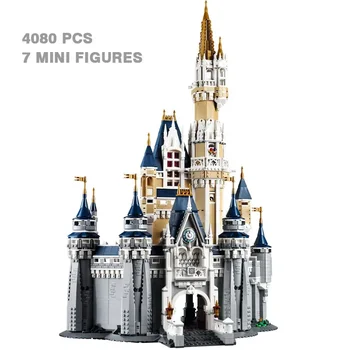 4080 ШТ модульных строительных блоков Princess Castle, кирпичей, детских игрушек, совместимых 71040 16008 рождественских подарков на День рождения