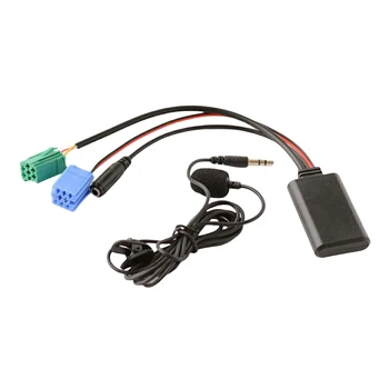 Автомобильный Bluetooth-совместимый модуль громкой связи, автомобильный Bluetooth-совместимый кабель-адаптер с микрофоном, аудиокабель-адаптер для Renault Kangoo
